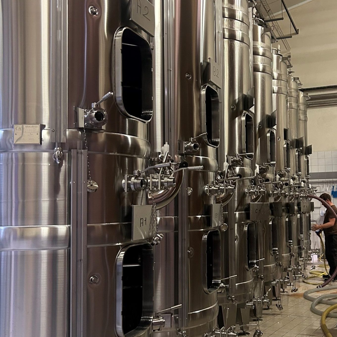 Cuves cylindriques à double compartiment